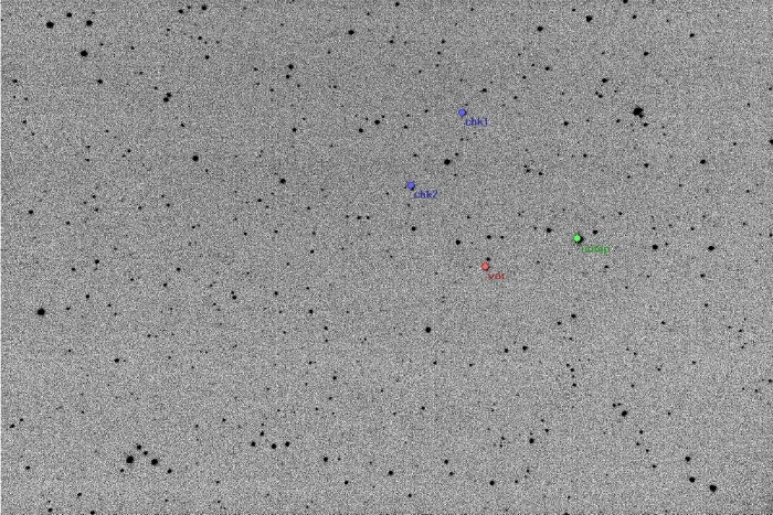 チャート - XZ CMi, JD 2455621.24520