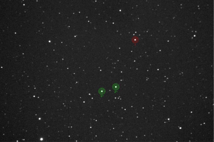 チャート - V0523 Cas, JD 2456265.31132