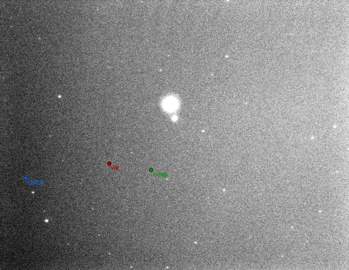 チャート - RZ Dra, JD 2457474.56817