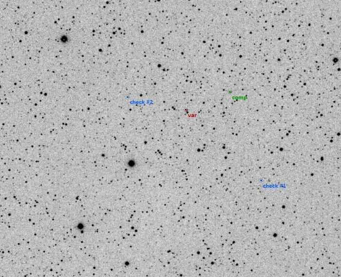 チャート - V0541 Cas, JD 2457666.54444