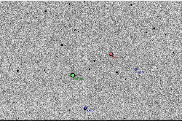 チャート - TZ Boo, JD 2457524.34287