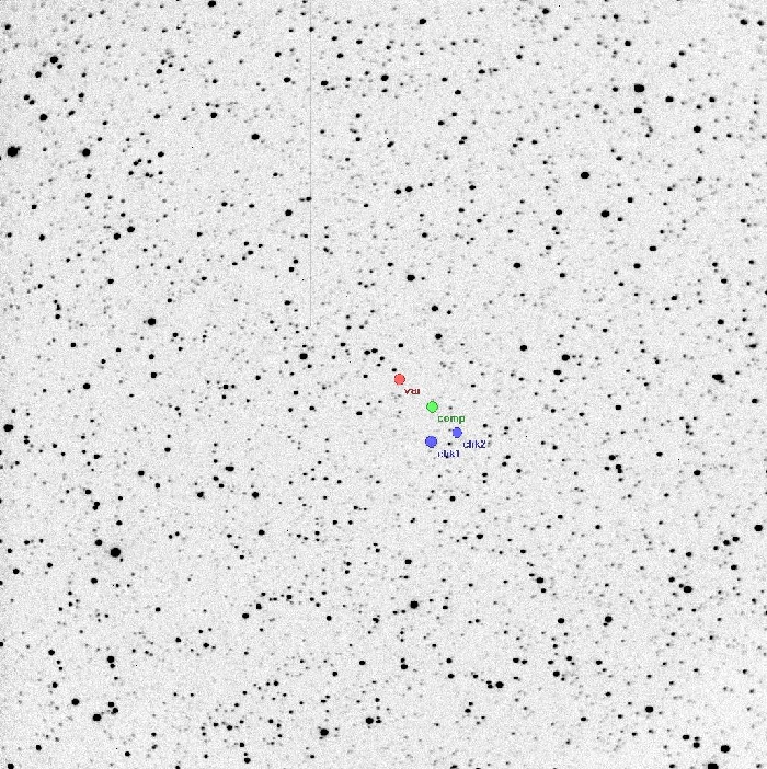 チャート - DK Sge, JD 2457661.28063