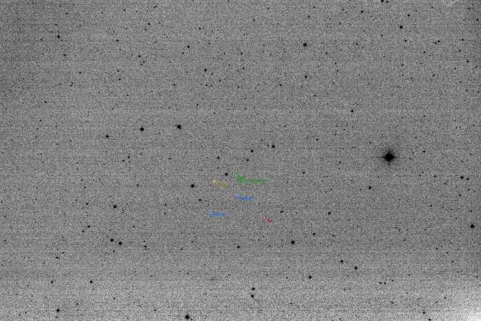 チャート - DF CVn, JD 2457782.51609