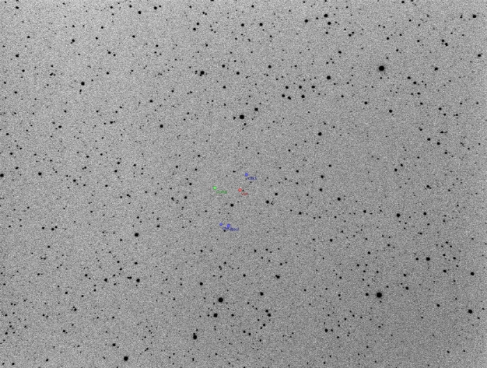 チャート - V0445 Dra, JD 2457884.33816