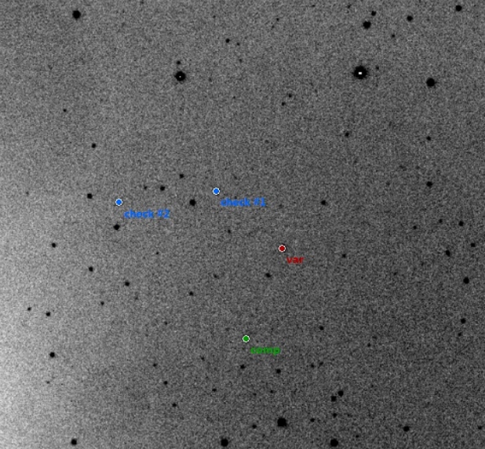 チャート - V1033 Her, JD 2457978.31564