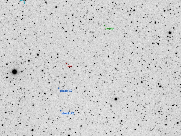 チャート - PS Lyr, JD 2458009.29457