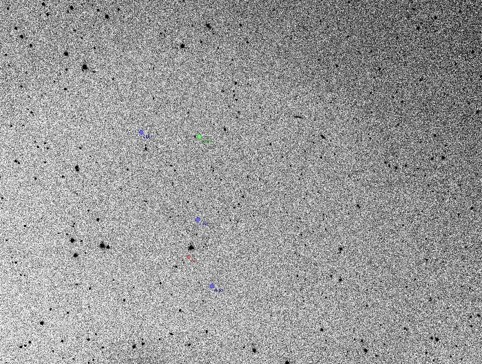 チャート - 2MASS J23334239-0129396, JD 2458392.26566