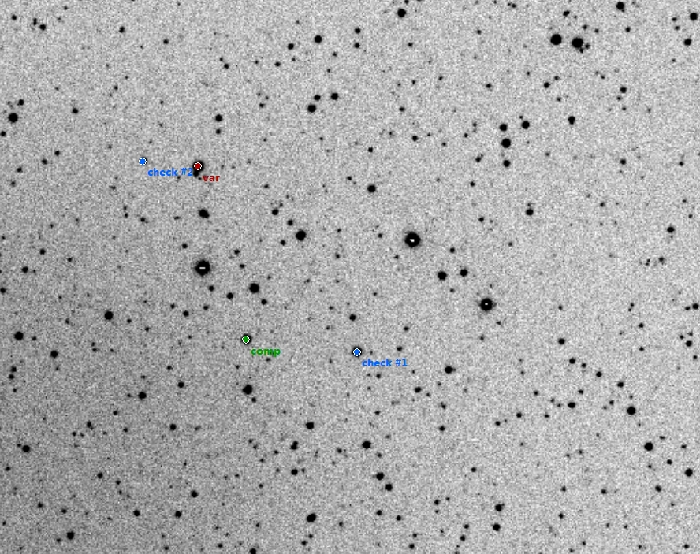 チャート - V0651 Cas, JD 2458370.57180
