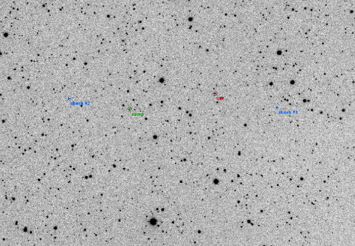 チャート - V0445 Cas, JD 2458404.45980