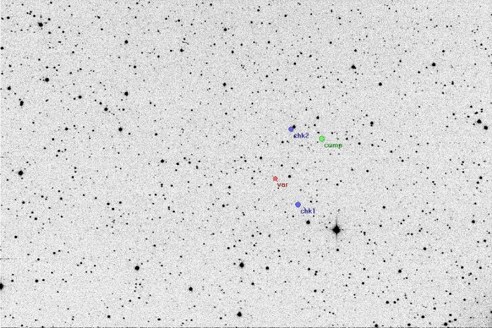 チャート - GX Aur, JD 2455644.26662