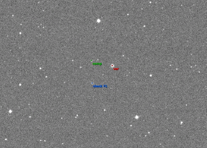 チャート - V0374 Dra, JD 2458642.35436