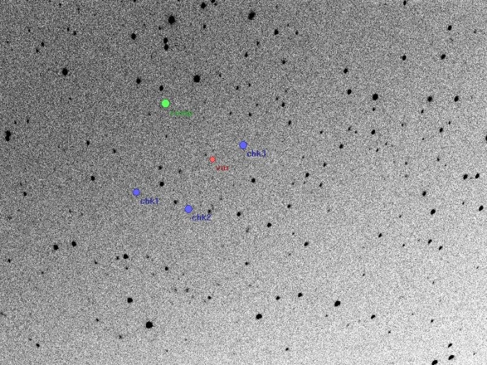 チャート - BZ Leo, JD 2458925.32495