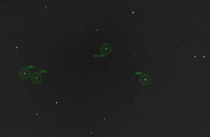 チャート - DF CVn, JD 2458946.53206