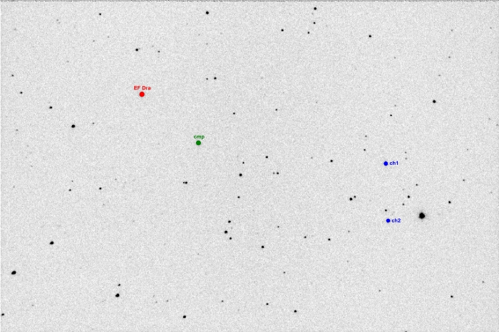 チャート - EF Dra, JD 2455644.39738