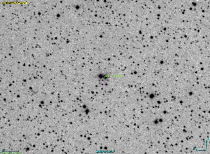 チャート - V1115 Cep, JD 2459324.22379