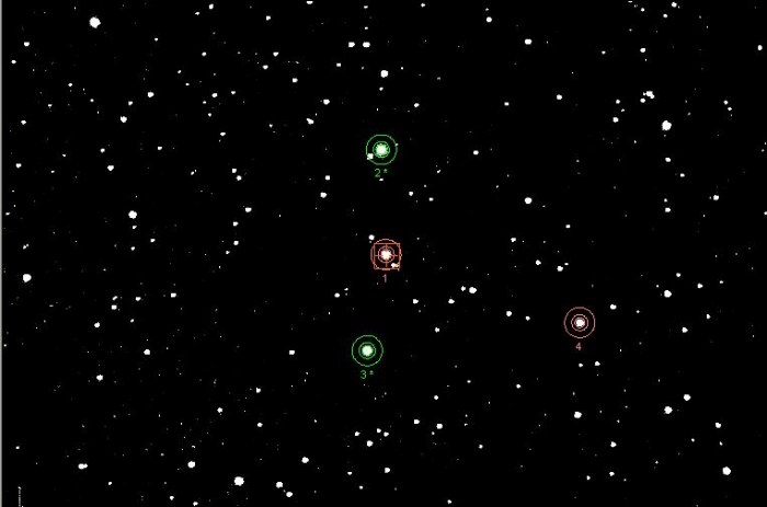 チャート - WASP-1, JD 2455525.20232