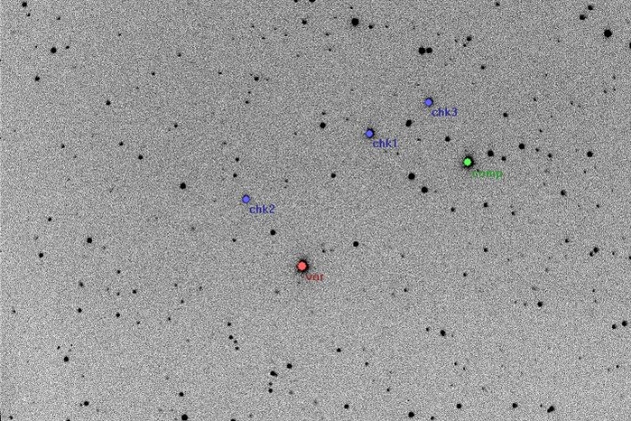 チャート - WASP-14, JD 2455650.40370