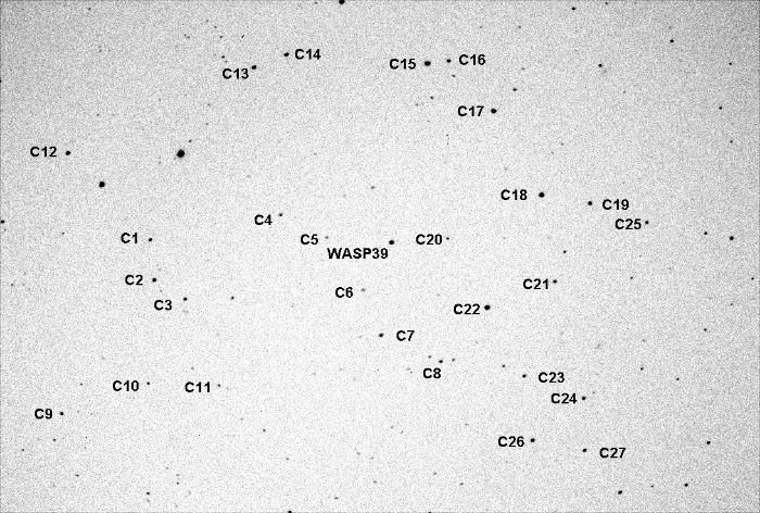 チャート - WASP-39, JD 2455691.65483