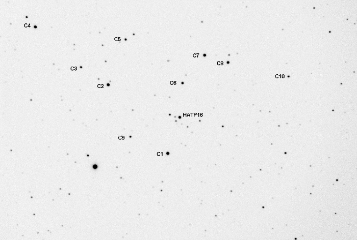 チャート - HAT-P-16, JD 2455843.62039