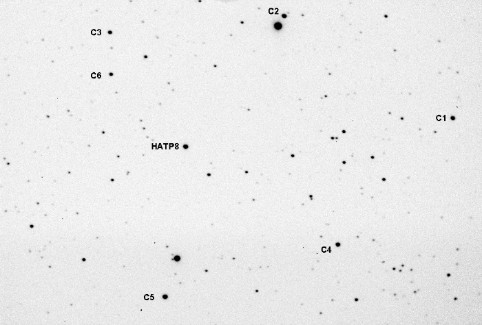 チャート - HAT-P-8, JD 2455812.68741