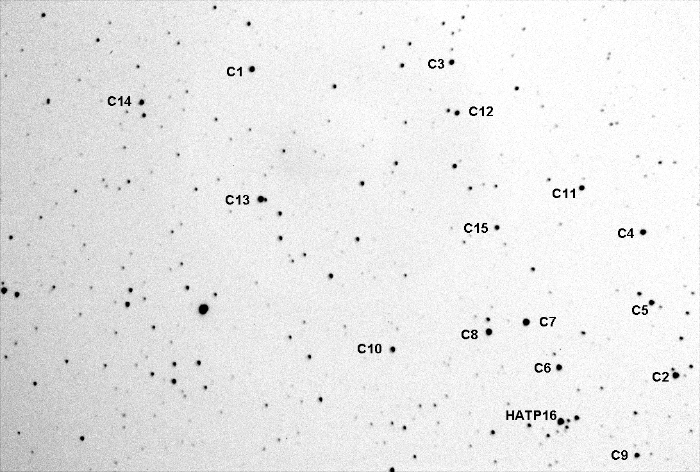 チャート - HAT-P-16, JD 2455904.67164
