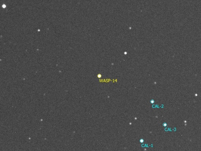 チャート - WASP-14, JD 2456000.45170