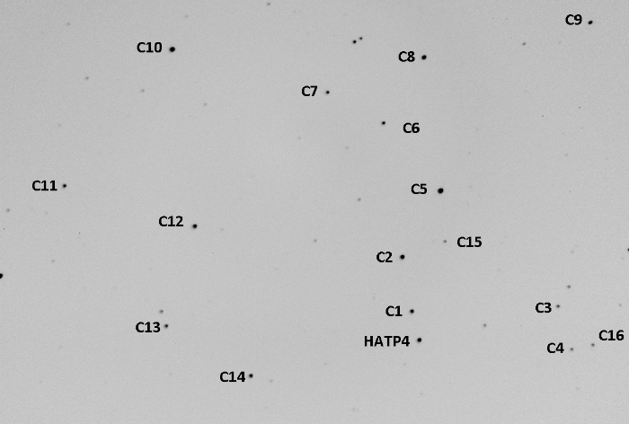 チャート - HAT-P-4, JD 2456027.64953