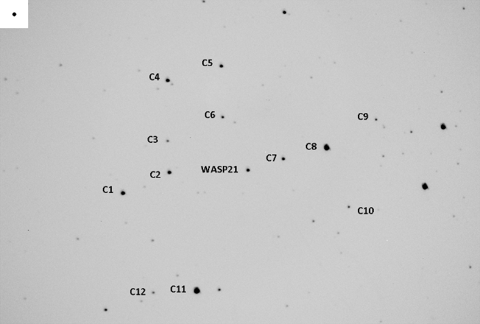チャート - WASP-21, JD 2455797.65332