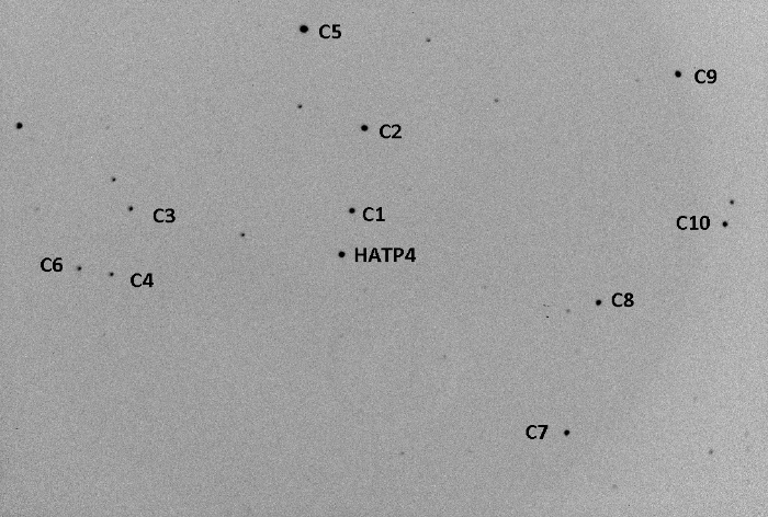 チャート - HAT-P-4, JD 2456082.69641