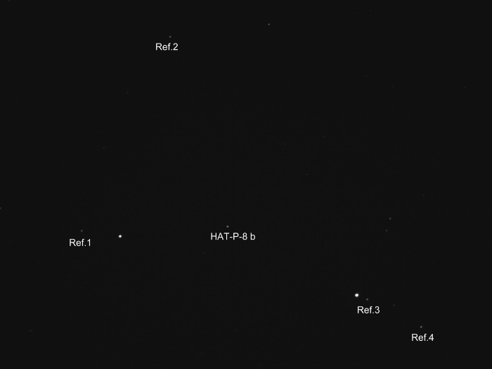 チャート - HAT-P-8, JD 2456200.30208