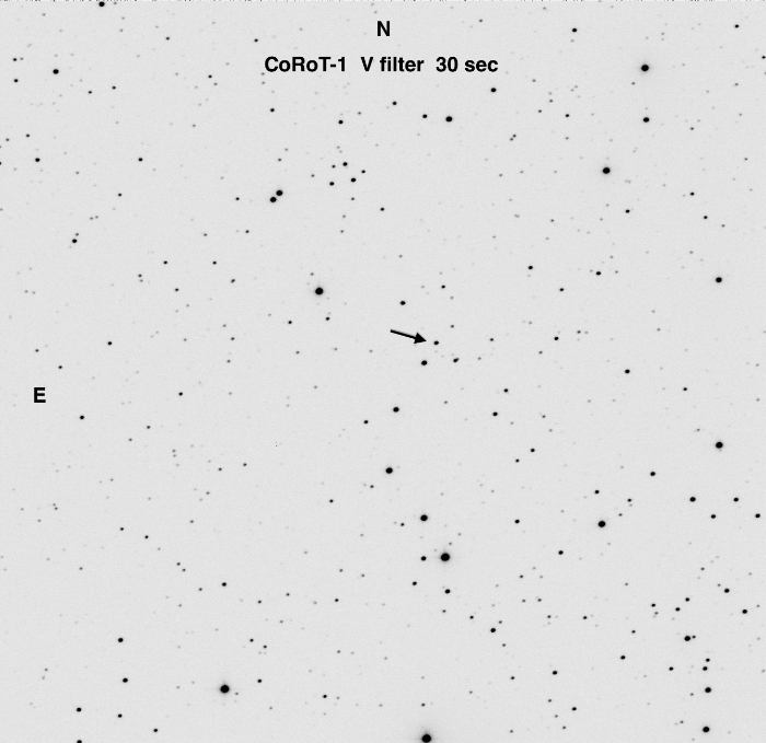 チャート - CoRoT-1, JD 2456312.70354