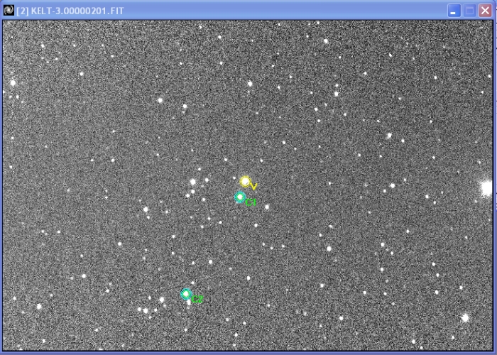 チャート - KELT-3, JD 2456361.28526