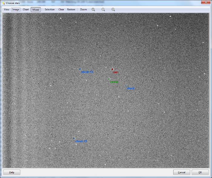 チャート - KELT-3, JD 2456642.44145