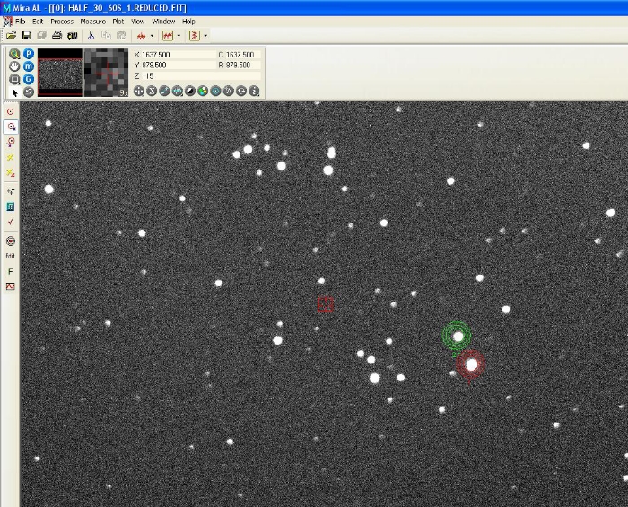チャート - KELT-3, JD 2456715.41347