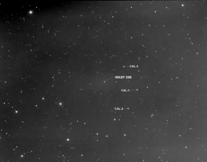 チャート - WASP-39, JD 2457143.40780