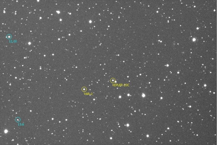 チャート - Kepler-20, JD 2457207.44358