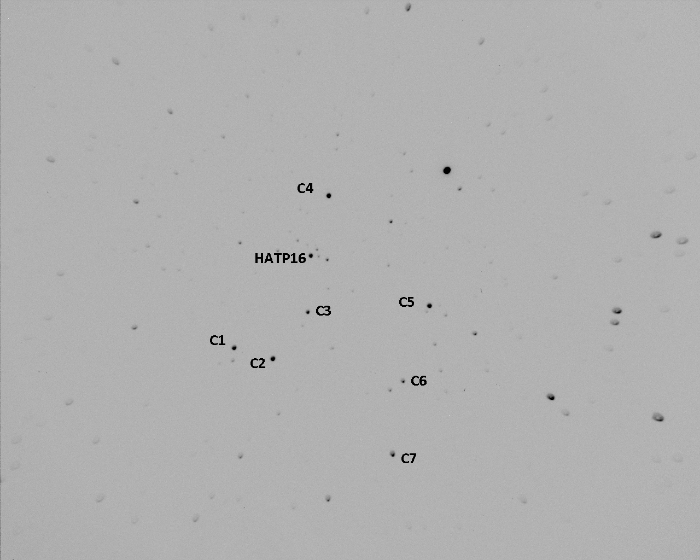 チャート - HAT-P-16, JD 2457356.50650