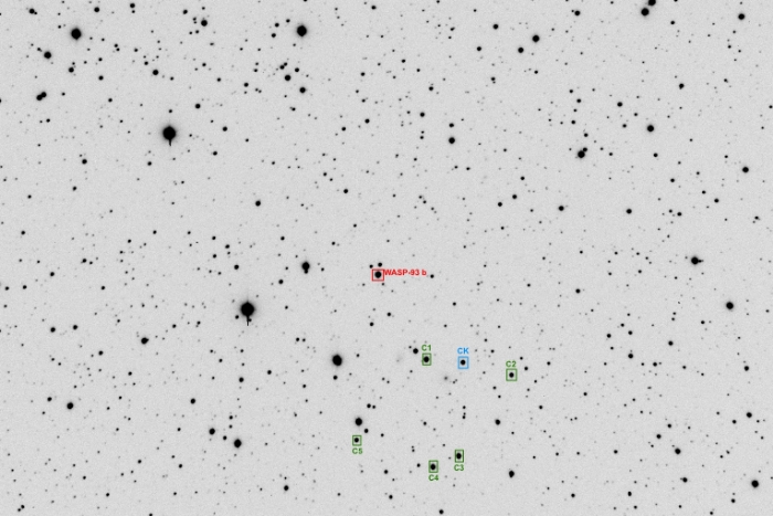 チャート - WASP-93, JD 2457664.32202