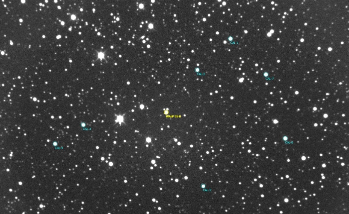 チャート - WASP-93, JD 2457746.35072