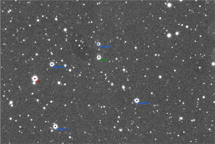 チャート - WASP-33, JD 2457725.17501