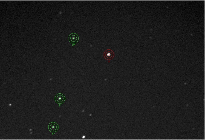 チャート - WASP-14, JD 2457822.38764