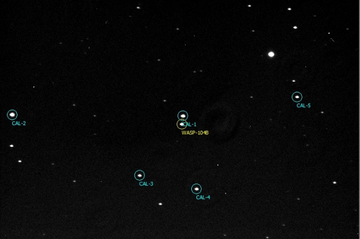 チャート - WASP-104, JD 2457831.42124