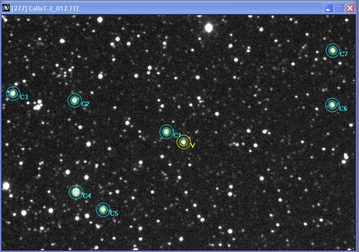チャート - CoRoT-2, JD 2457965.69240