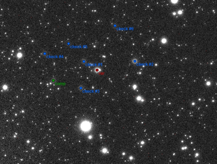 チャート - WASP-3, JD 2457983.29265