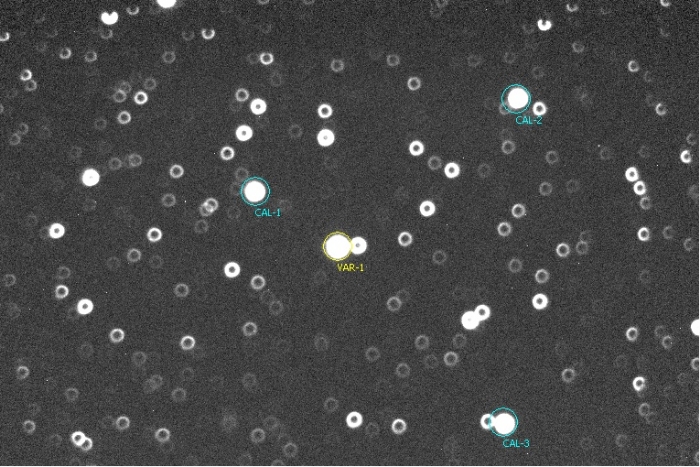 チャート - WASP-33, JD 2458075.24670