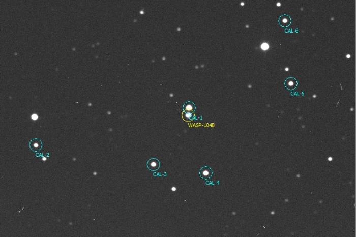 チャート - WASP-104, JD 2458110.58784
