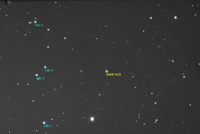 チャート - WASP-92, JD 2458238.37721