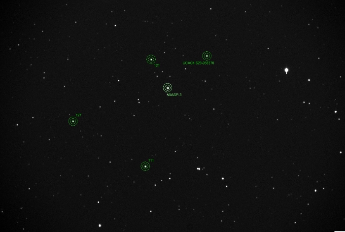 チャート - WASP-3, JD 2458358.24065