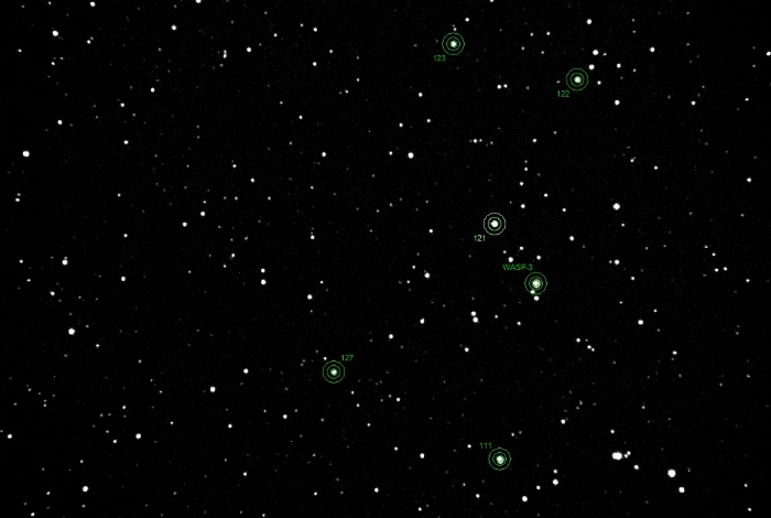 チャート - WASP-3, JD 2458659.25336