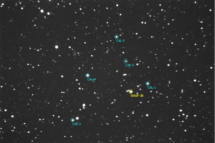 チャート - WASP-3, JD 2458718.40838